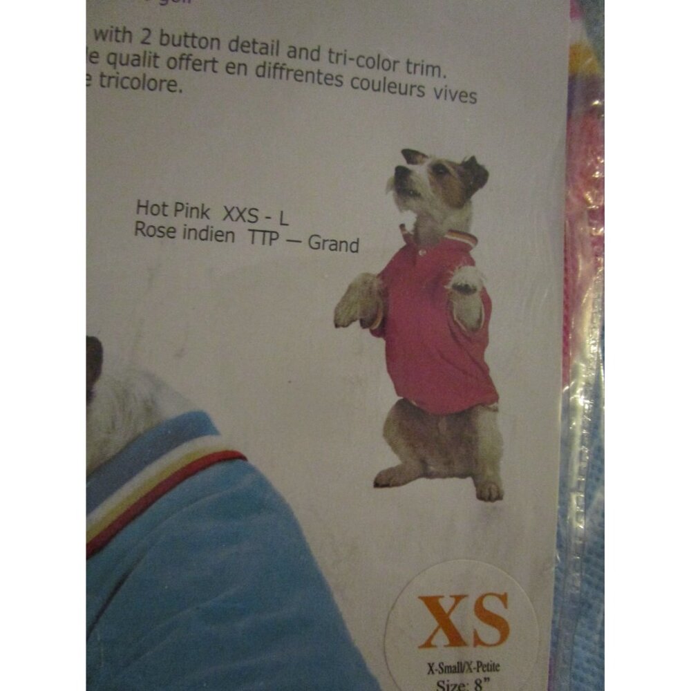 Fashion Pet Dog Puppy Golf Sport Shirt Pink Extra Small XS - Picture 3 of 5